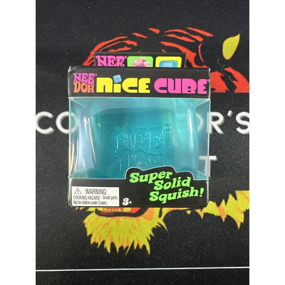 NeeDoh Nice Cube – Squish Toy Blue Schylling NEW